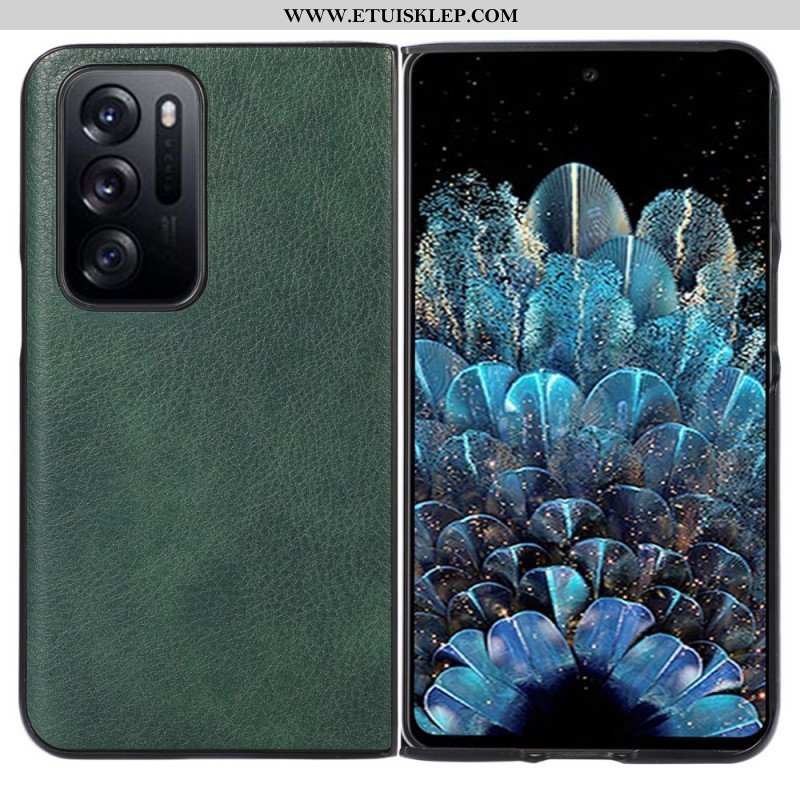 Etui do Oppo Find N Styl Skóry Liczi